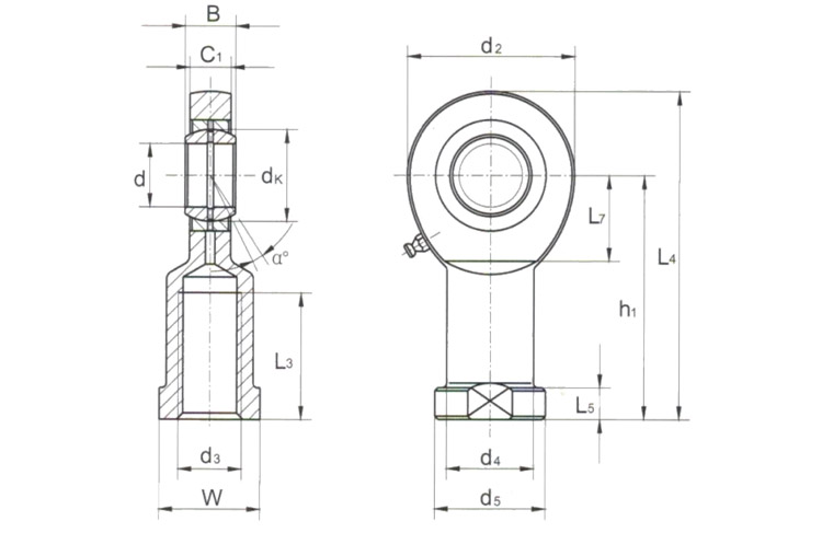 SI..E(S) Series Rod End Bearing